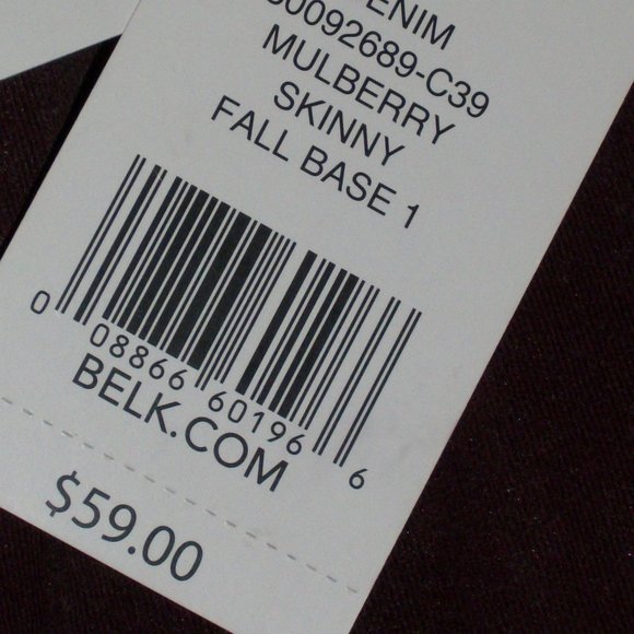 NEW DIRECTIONS 6 "Mulberry" Sleek & Sculpt Jeans NWT Wet Look Tummy Control - Picture 7 of 13